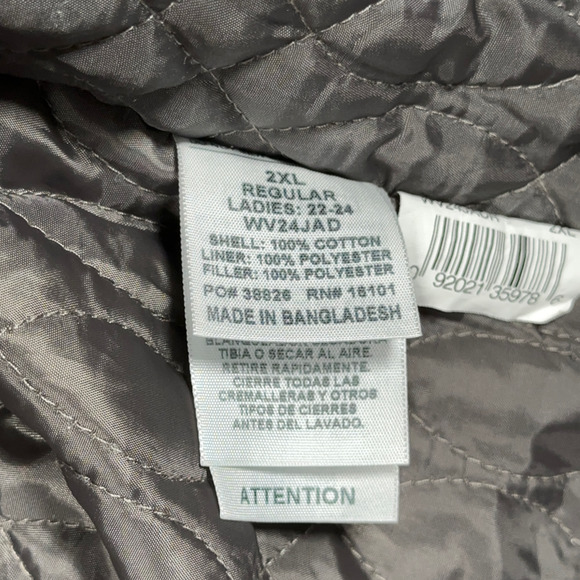 Berne Vest Womens 2XL XXL Green Quilted Lined Workwear Outdoor Cowgirl Rancher - Picture 5 of 10